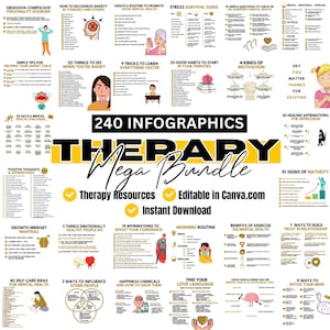 Therapy Resources | Therapy Posters | Therapy Social Media Posts | Therapy Flashcards | Therapy Tools | Therapy Printable | Therapy Kit