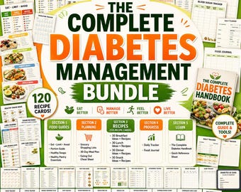 The Complete Diabetes Toolkit | Diabetes Handbook, Food Guides, Meal Planner & Recipe Collection