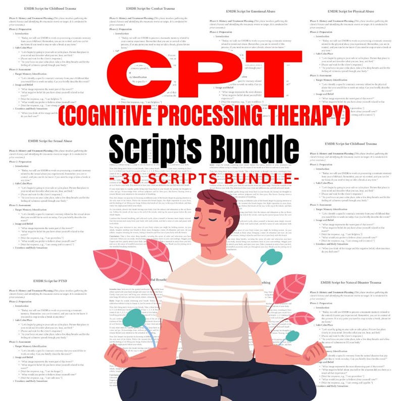 Cognitive Processing Therapy Scripts Bundle | Evidence Based Trauma Therapy | PDF Download image 5