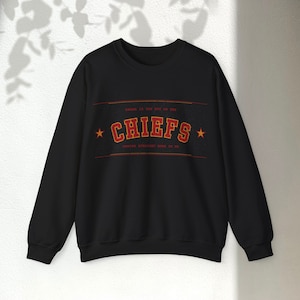 Karma is the guy on the Chiefs Crew Sweater | Tayvis, Taylor Eras Tour, Kelce, Chiefs, simple merch, Kansas City, KC, Travis