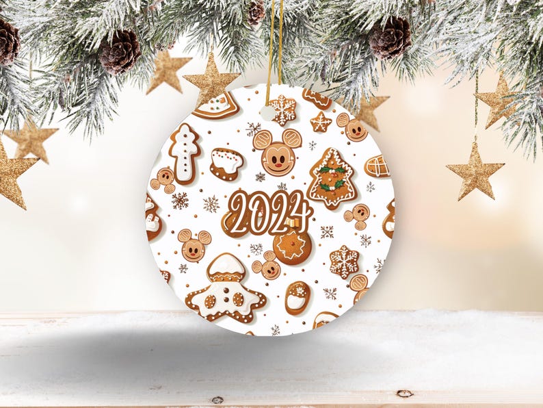 Mickey Mouse Gingerbread Ornament 2024 Disneyinspired Christmas