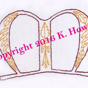 M Hand Embroidery Pattern, Medieval, Letter, Monogram, Font, Illuminated Manuscript, PDF