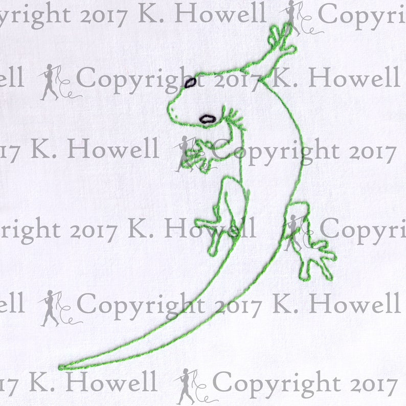 Gecko hand embroidery pattern animal cute lizard reptile etsy Gecko hand embroidery pattern animal cute lizard reptile etsy
