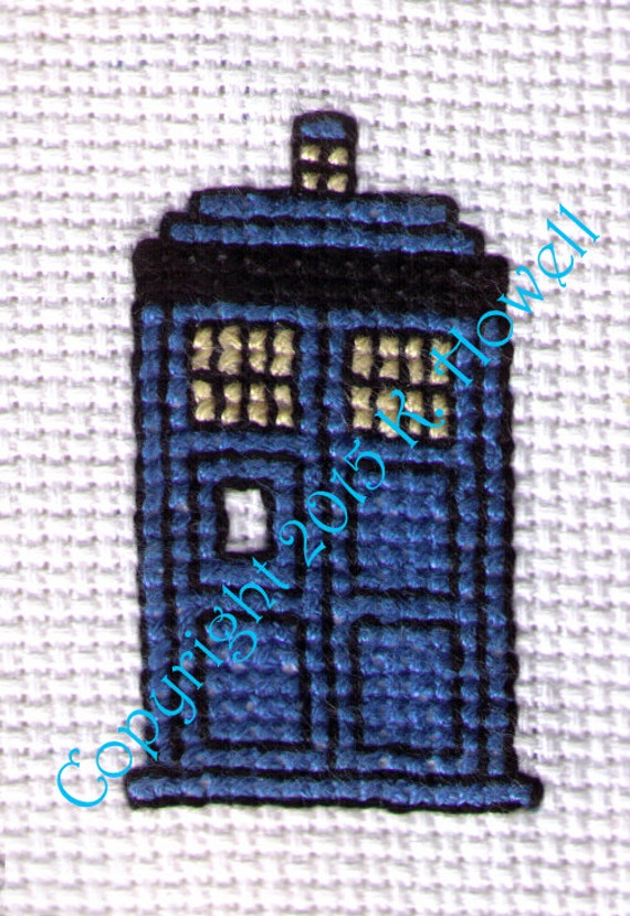 Tardis Cross Stitch Pattern Tardis Dr Who Doctor Who Etsy
