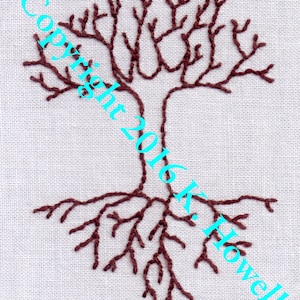 Tree Hand Embroidery Pattern, Tree of Life, PDF