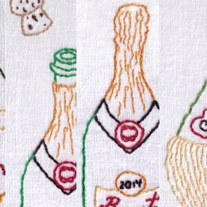 Wine Bottles Hand Embroidery Pattern, Combo Pack, Wine, Champagne, Bottles, PDF