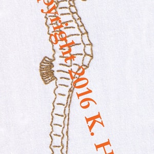 Seahorse Hand Embroidery Pattern, Ocean, Fish, Sea, Horse, Swimming, PDF