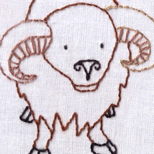 Büffel Handstickmuster, PDF, Bison, Tier, Herde, Wild