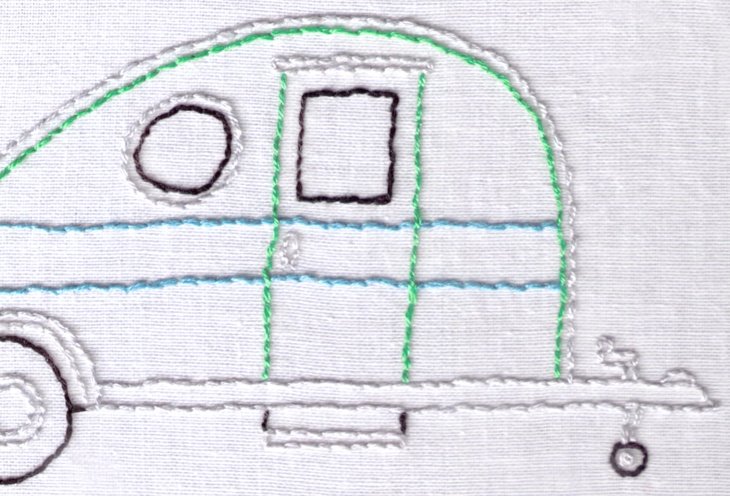 Trailer Hand Embroidery Pattern, Vintage, Teardrop, Trailer, Camper, RV ...
