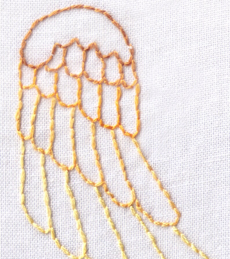 Wings Hand Embroidery Pattern, Flying, Angel, wings, Bird, Left and Right, Angel Wings, Golden Wings, PDF image 1