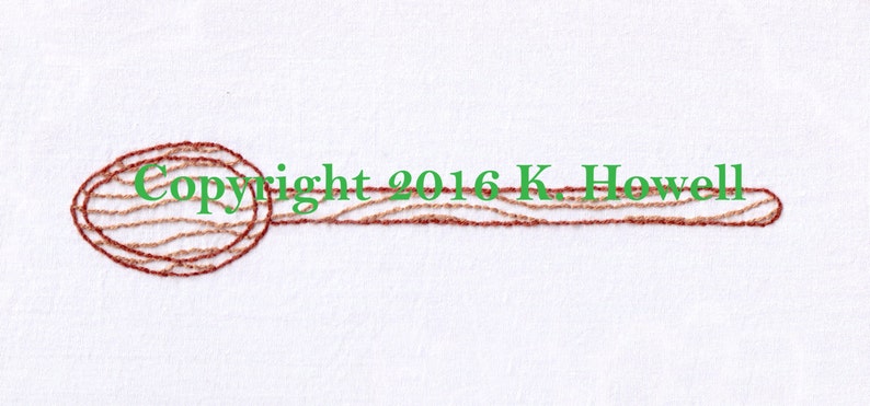 Spoon Hand Embroidery Pattern, Wooden Spoon, Wood, Kitchen, Mixing ...