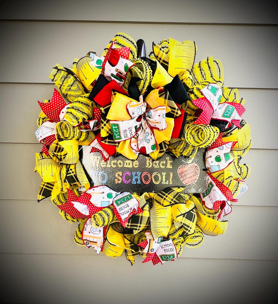 Welcome Back to School Wreath: Teacher Appreciation Gift - Etsy