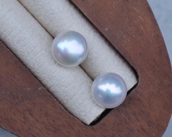 Pearl Stud Earrings, 5A Freshwater Pearl Earrings, Minimalist Pearl Studs, Small Pearl Earrings,Gift for Her, Gemstone studs, Bridal Jewelry
