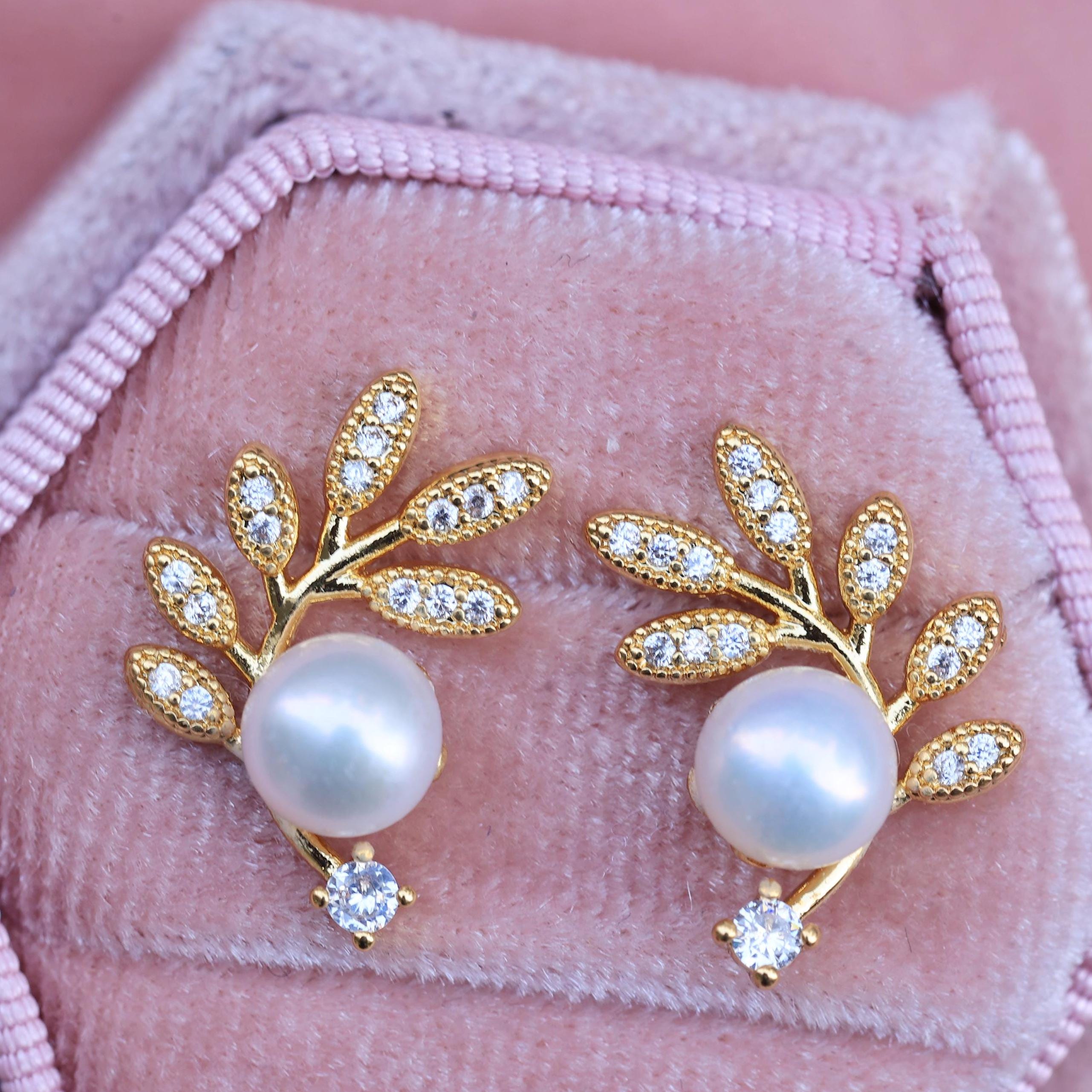 Orecchini Pendenti Con Perle Dorate E Cristalli, Oro, Design Sferico, Gioielli Eleganti Per Donna, Regalo