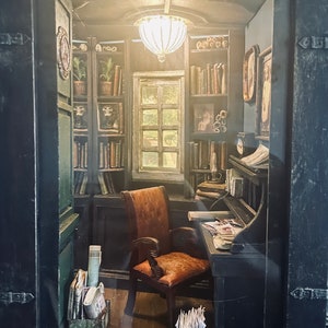 Book nook diorama library office