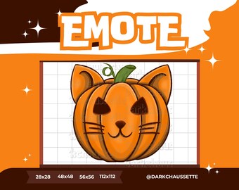 Emote twitch halloween, emote pumpkin, emote cat, emote pumpkin cat, emote twitch, emote halloween, emote jack'o'lantern, twitch halloween