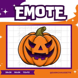 Emote halloween, emote Jack O Lantern, emote pumpkin, Twitch emote halloween, twitch emote pumpkin, scary emote, twitch halloween, stream