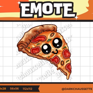 Twitch emote Slice of Pizza, discord, youtube, stream, streaming