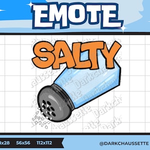 Twitch Emote Salty, discord, youtube, stream, streaming
