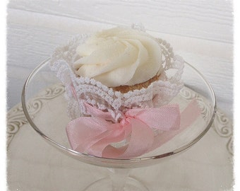 Birthday Lace Cupcake Wrapper for Birthday Party Birthday Decoration Princess Tea Party