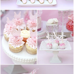 Birthday Decoration Ballerina Tutu Cupcake Toppers Set of 6 for Ballet Party Happy Birthday