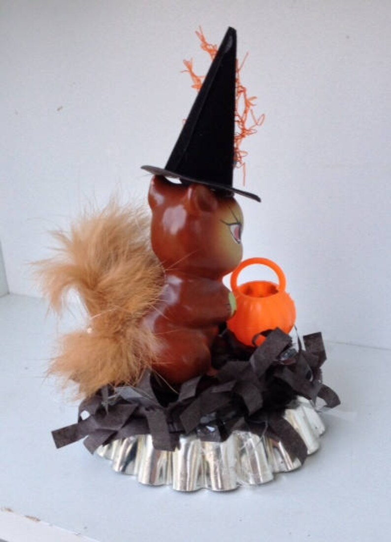 Halloween Decoration Vintage Squirrel Halloween Ornament Etsy