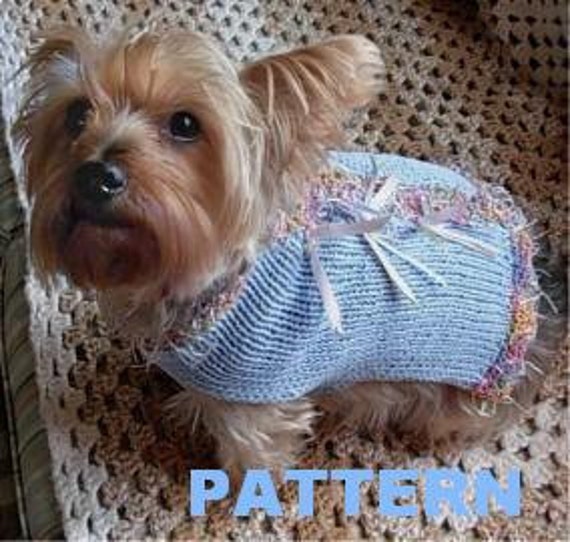 Party Animal Dog Sweater Knitting Pattern Party Animal Dog Sweater Knitting Pattern