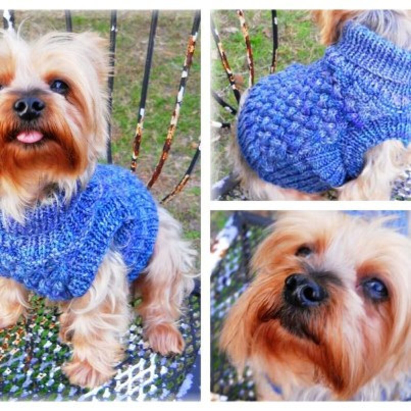 PUFFER Quilted Style Dog Sweater Knitting Pattern INTRICATE Etsy