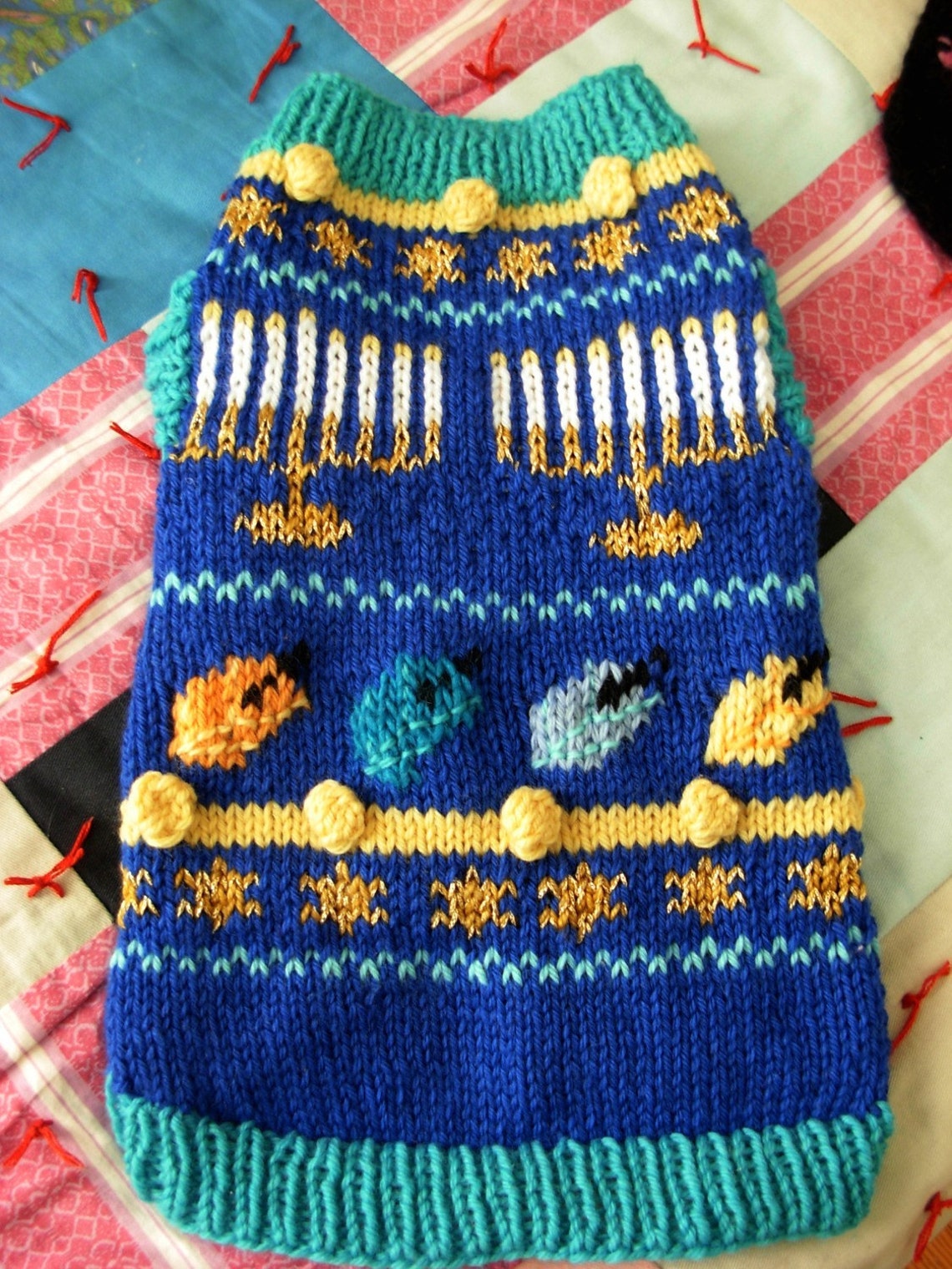 O HANUKKAH Dog Sweater Knitting Pattern Jewish Holiday Etsy