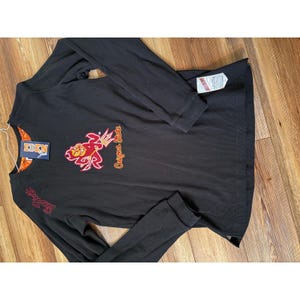 Eden Gear Arizona State Sun Devils Termoskjorta Svart Sparky Mascot Herr L NWT
