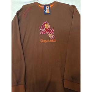 Eden Gear Arizona State Sun Devils Waffle Thermo Shirt Brun Herr Stor NWT
