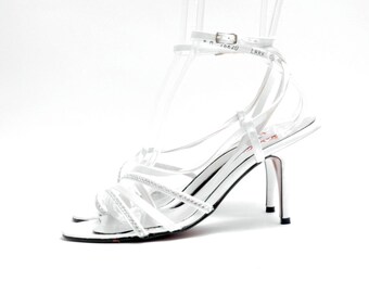 Satin Strappy Sandals Holiday Party Sandals Wedding Sandals Satin Strappy Sandals Holiday Party Sandals Wedding Sandals