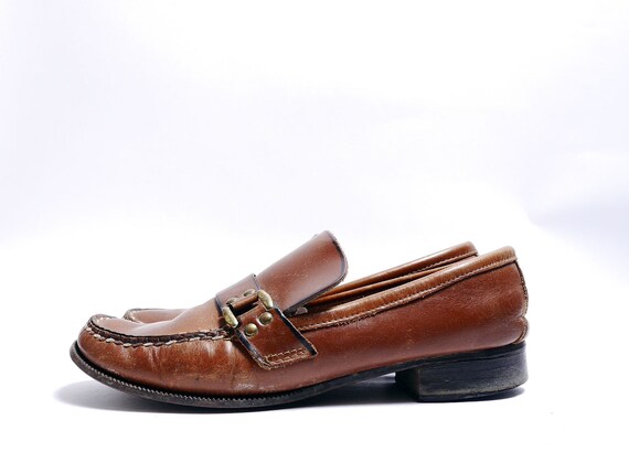wide leather loafers