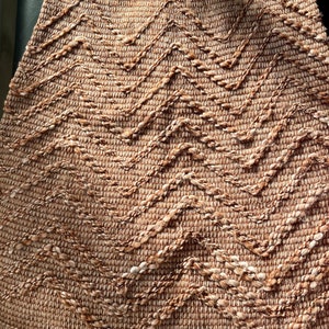 Vtg Chevron Knit Fringe Skirt 25 waist image 8