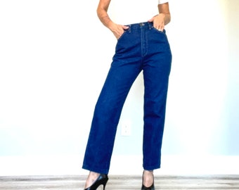 Super Glam Mom Jeans bequem kühle dunkle Waschung