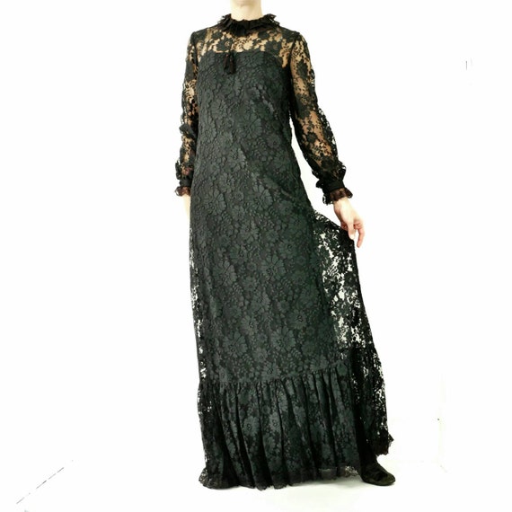 chinese dress ladies Miss Circle Women's Freddie Black Lace Satin Maxi Corset Dress main image 0