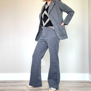 Vintage 70s Pantsuit Women’s Dark Grey small