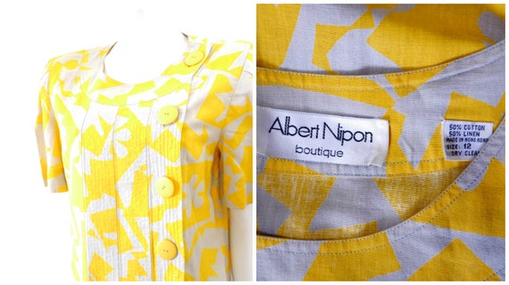 Vintage Albert Nipon Dress// 80s Nipon Boutique D… - image 5