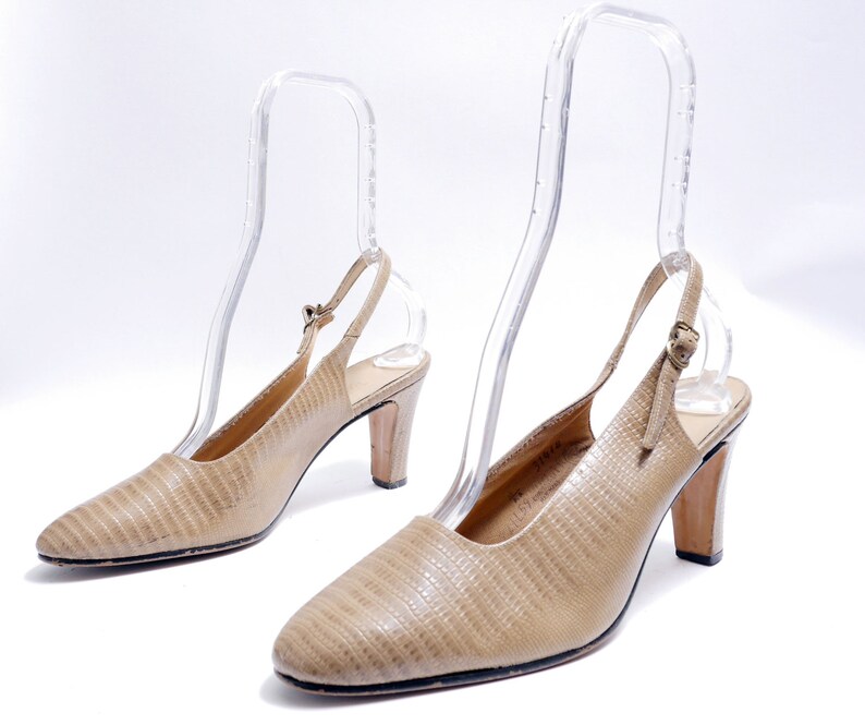 taupe slingback shoes