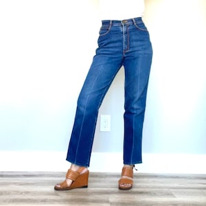 Vintage Gitano Jeans 80s Straight Leg High Waist Denim Modern US 4