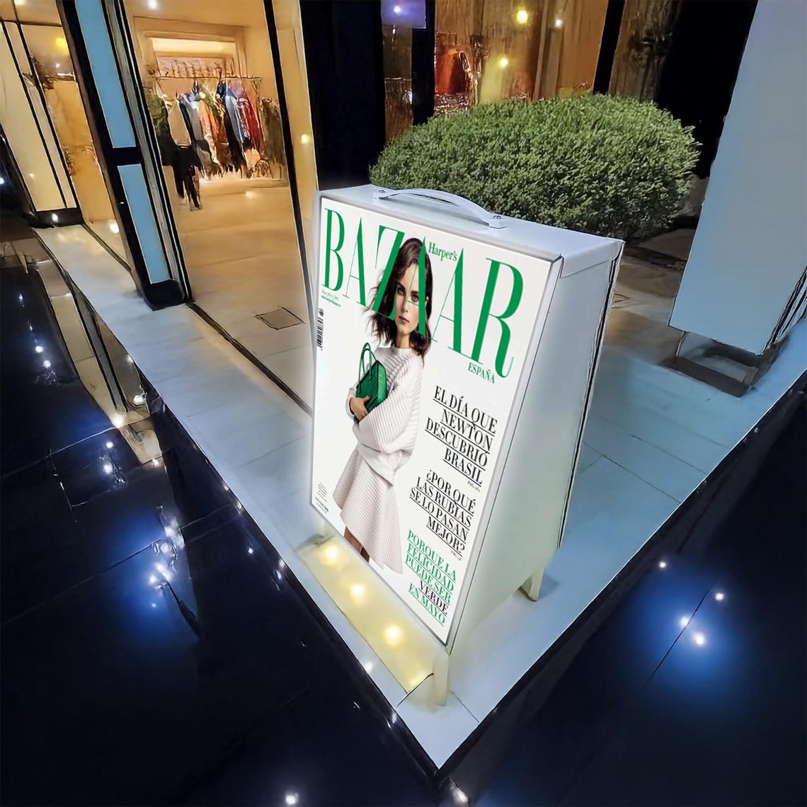 Rechargeable LED Sidewalk Sign | Portable Usb-powered Outdoor Business ...