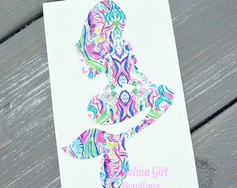 Mermaid  Decal ~ car decal - car stickers - vinyl decal - laptop decal - truck decal
