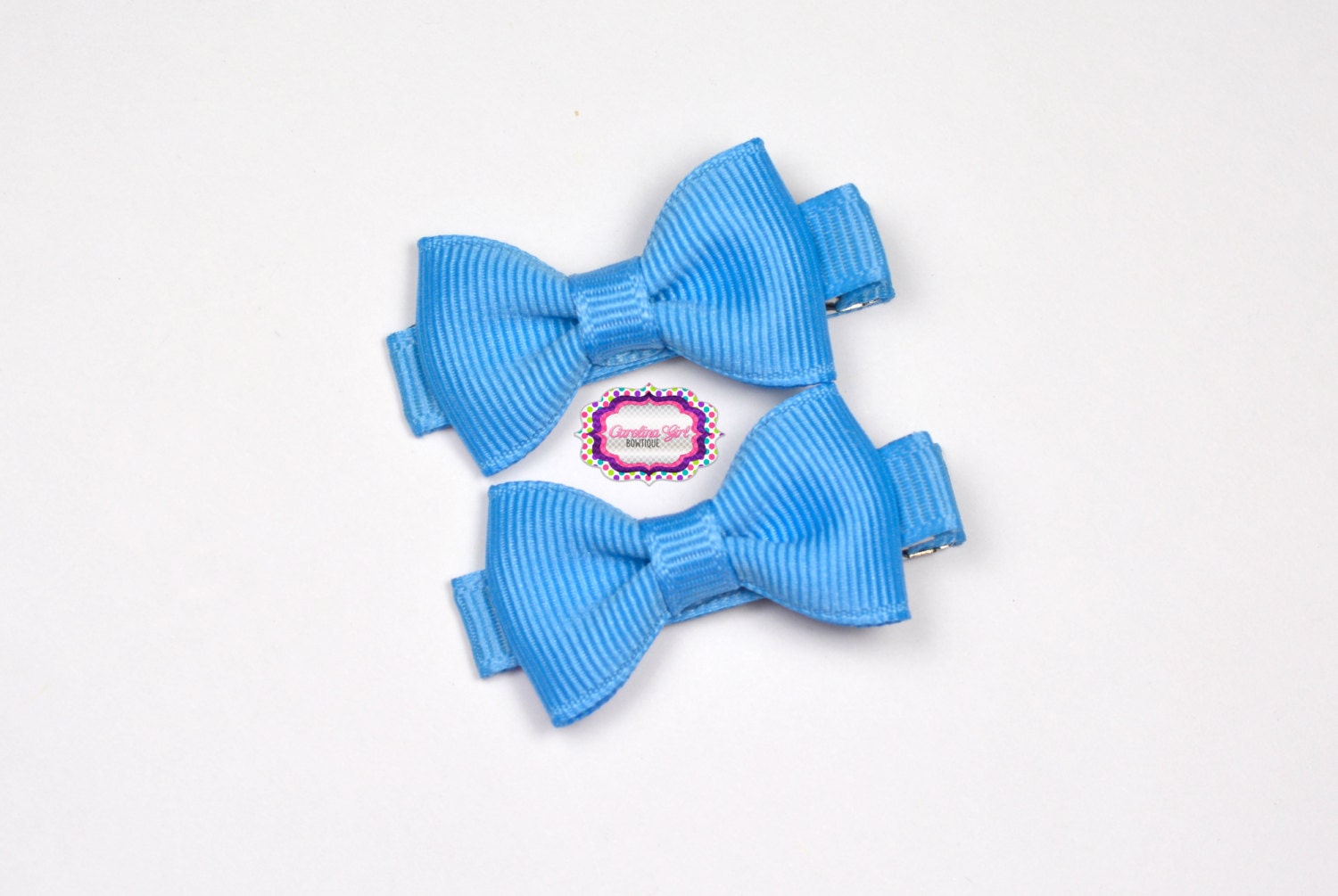 baby girl hair accessories copen blue bow clips small