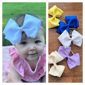 Baby Headband, Big Bow Headband, Newborn Headband, Baby Girl Headband, Toddler Headband, Baby Girl Hair Bows, Hair Bow Headband, For Girls