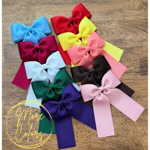 Sailor Hair Bows ~  4 inch elegant hair bow ~ big girl bow ~ adult hair bow ~ long tail hair bow ~ hair bow barrette ~ hair bow tie ~ Fall
