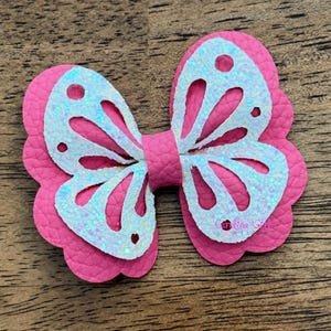 Butterfly Hair Clip, Pink Butterfly Hair Bow, Hair Clips for Toddler, Butterfly Clip for Girls, Butterfly Bow
