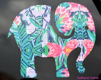 Customizable Elephant Vinyl Decal for Cars, Yeti Cups & Monograms - Stylish Adhesive Sticker