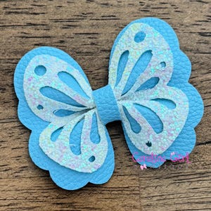Butterfly Hair Clip, Blue Butterfly Hair Bow, Hair Clips for Toddler, Butterfly Clip for Girls, Butterfly Bow