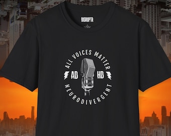 Neurodivergent Shirt: All Voice Matter Unisex Softstyle Shirt