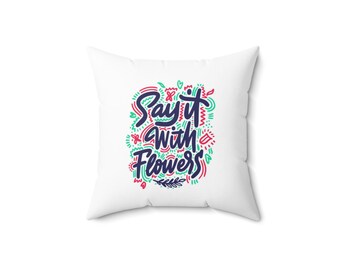 Spun Polyester Square Pillow